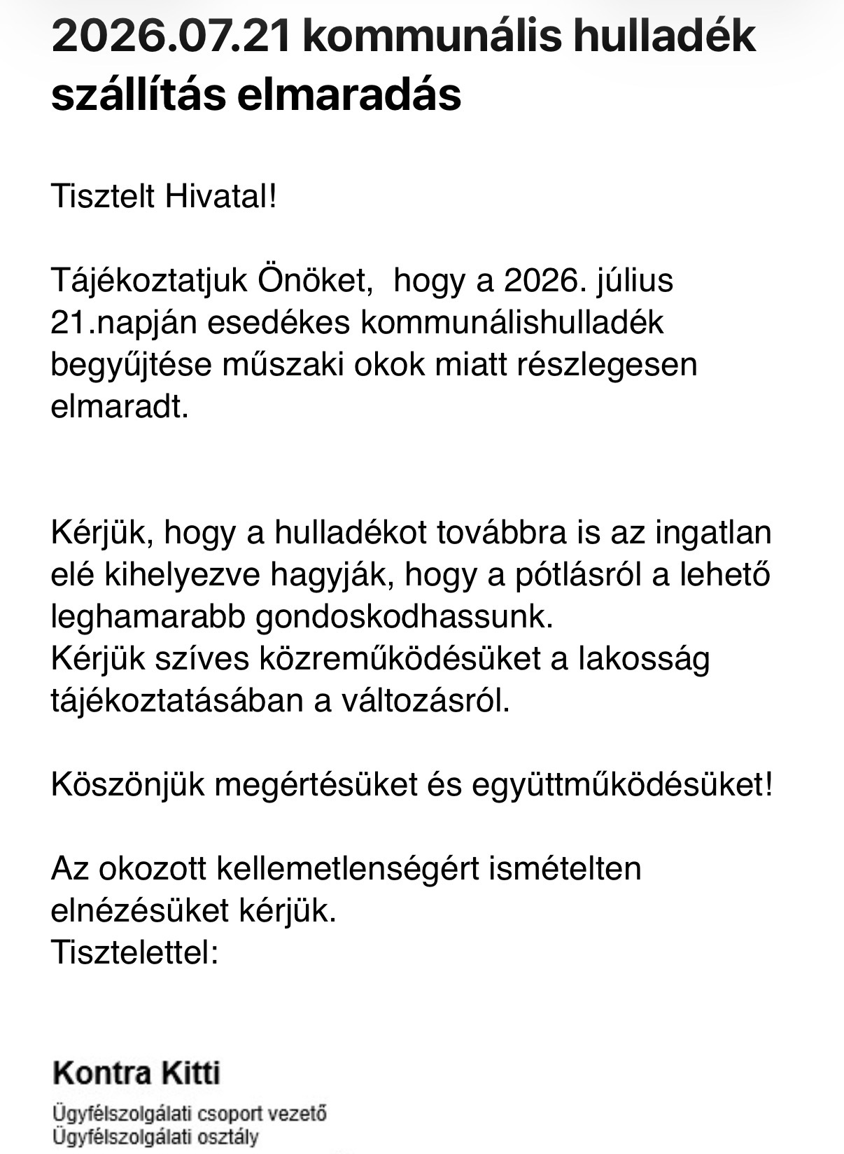 2026.07.21-i kommunális hulladék szállítás elmaradás