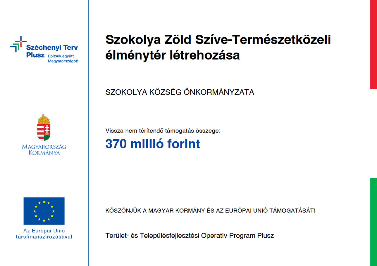 szokolya zold szive palyazat tabla